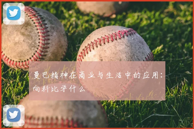曼巴精神在商业与生活中的应用：向科比学什么